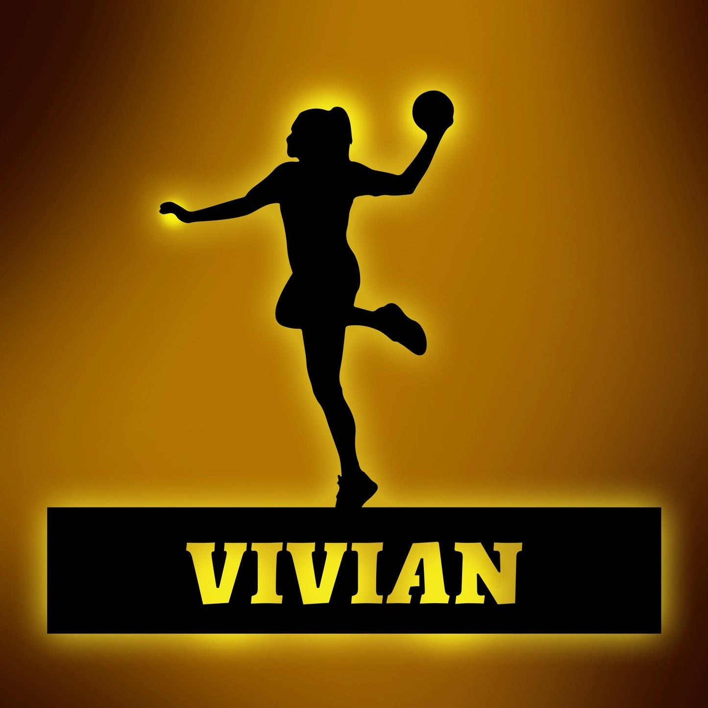 Personalisierte Lampe Handball