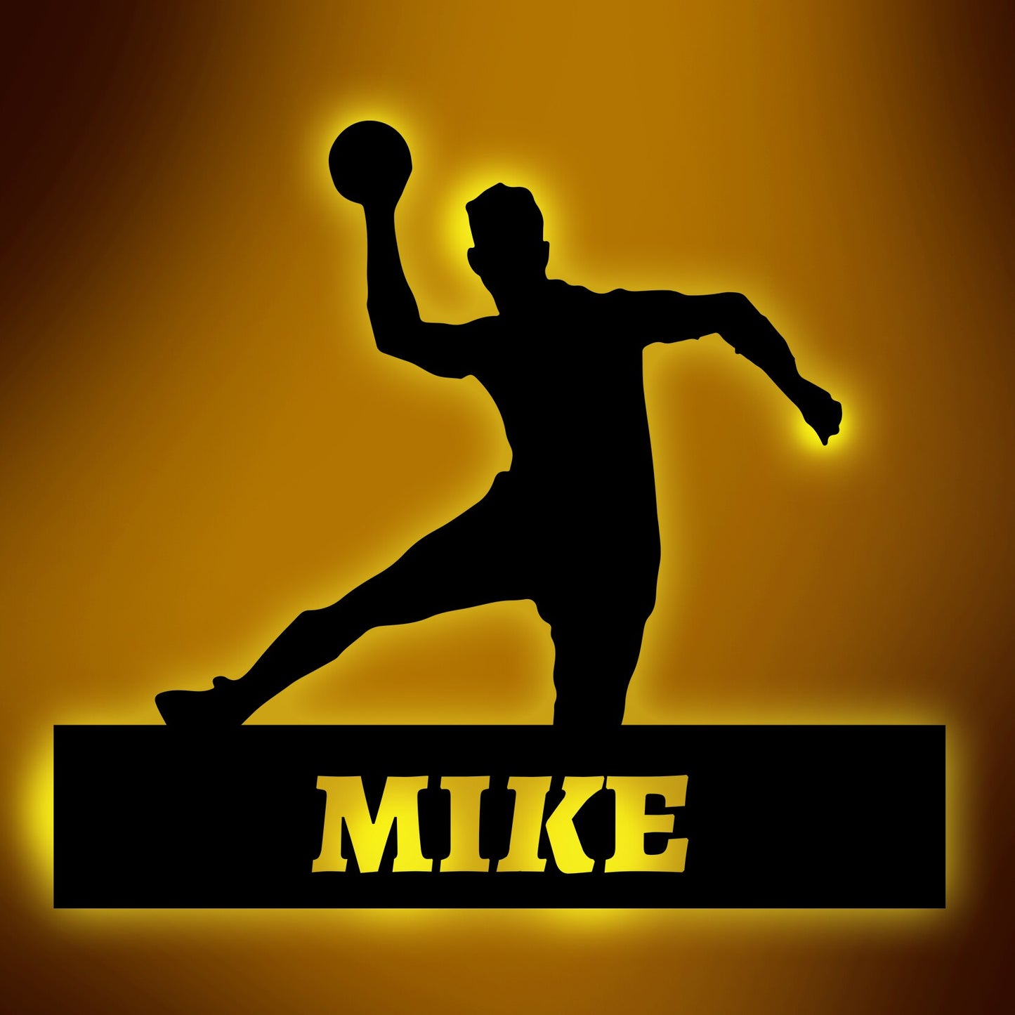 Personalisierte Lampe Handball