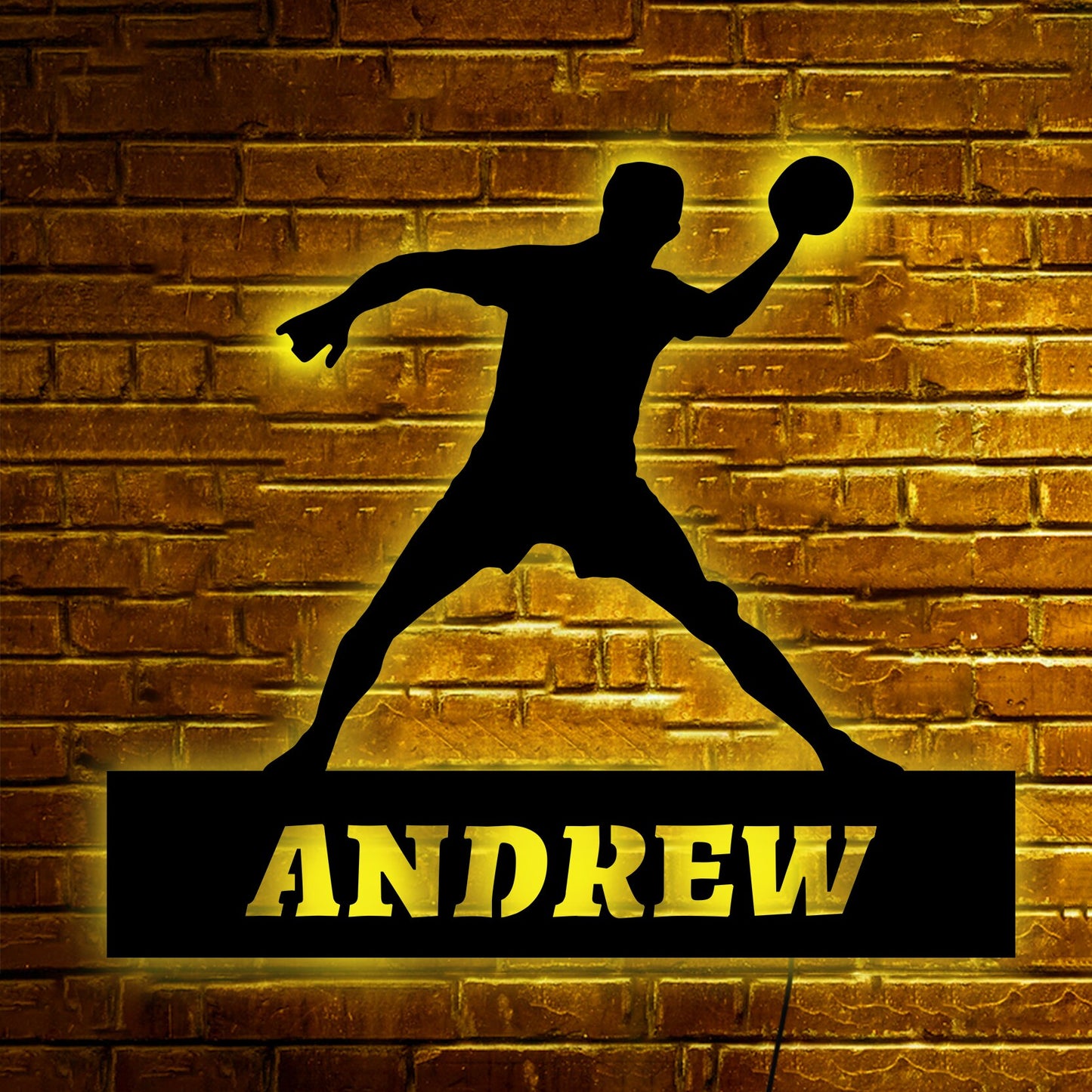 Personalisierte Lampe Handball