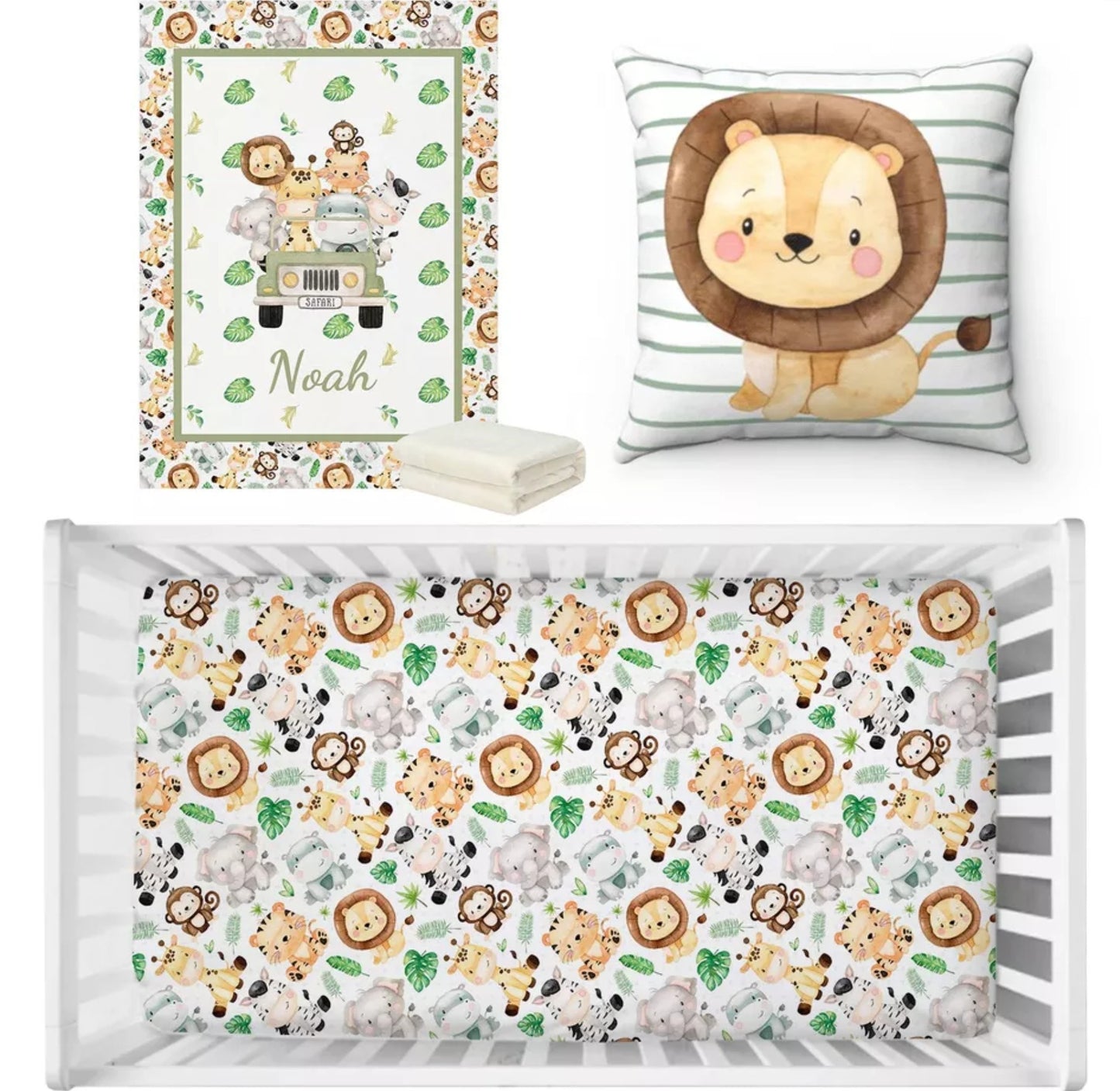 Babybett 3er Set Wunschname