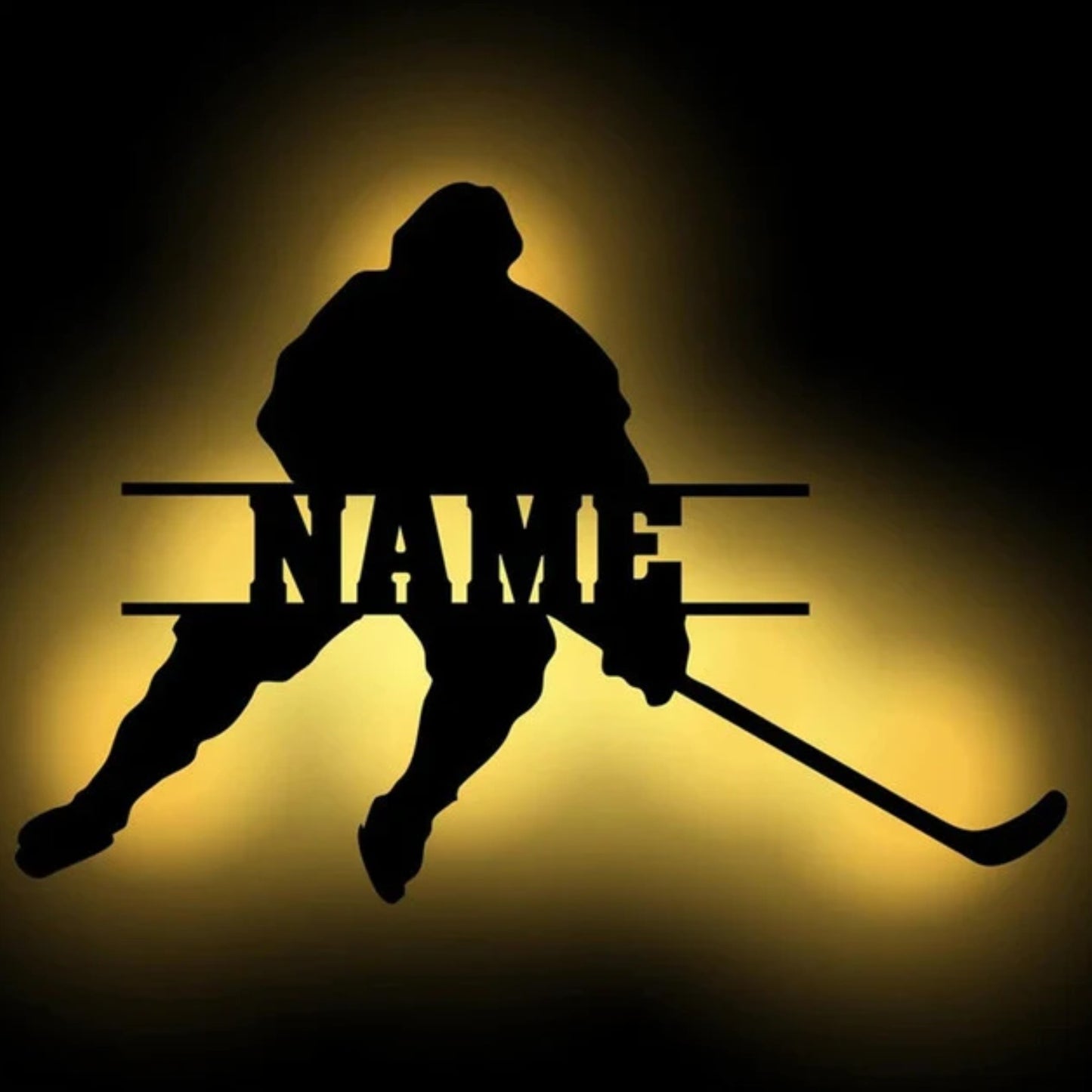 Personalisierbare Lampe Eishockey