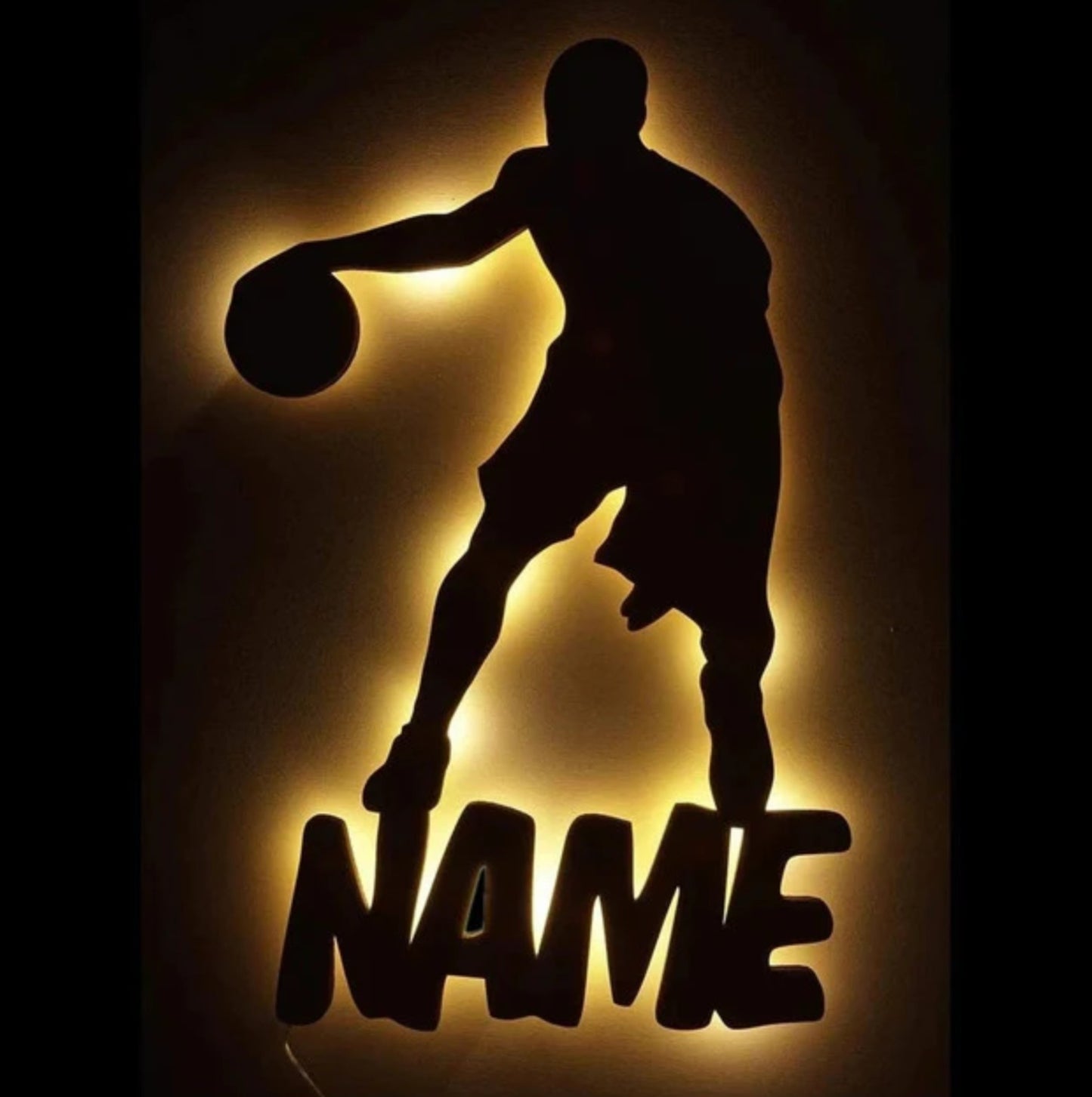 Personalisierbare Lampe Basketball