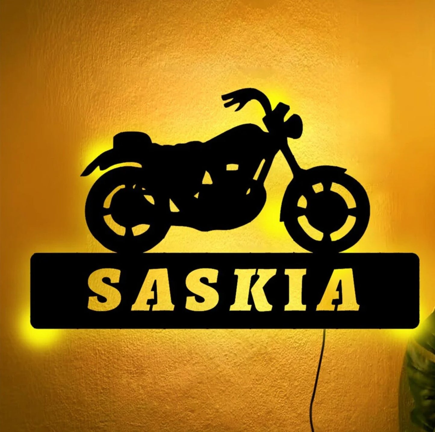 Personalisierbare Lampe Motorrad