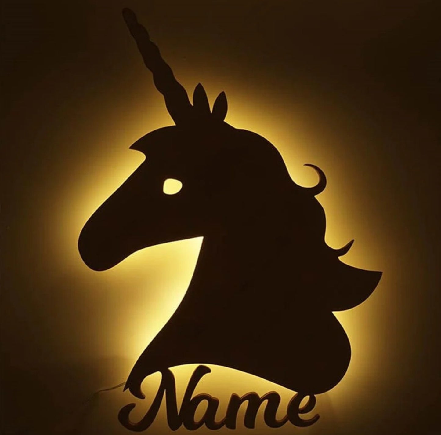 Personalisierbare Lampe Einhorn