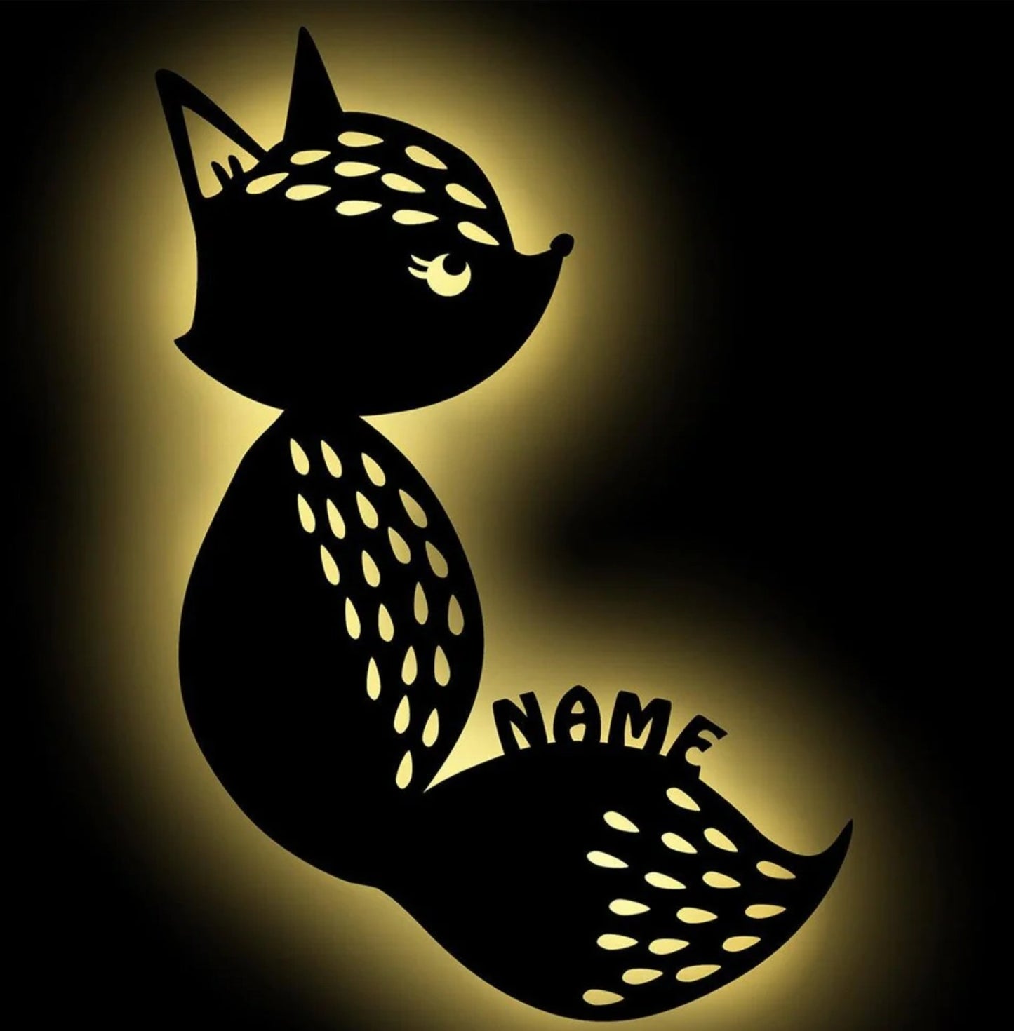 Personalisierbare Lampe kleiner Fuchs