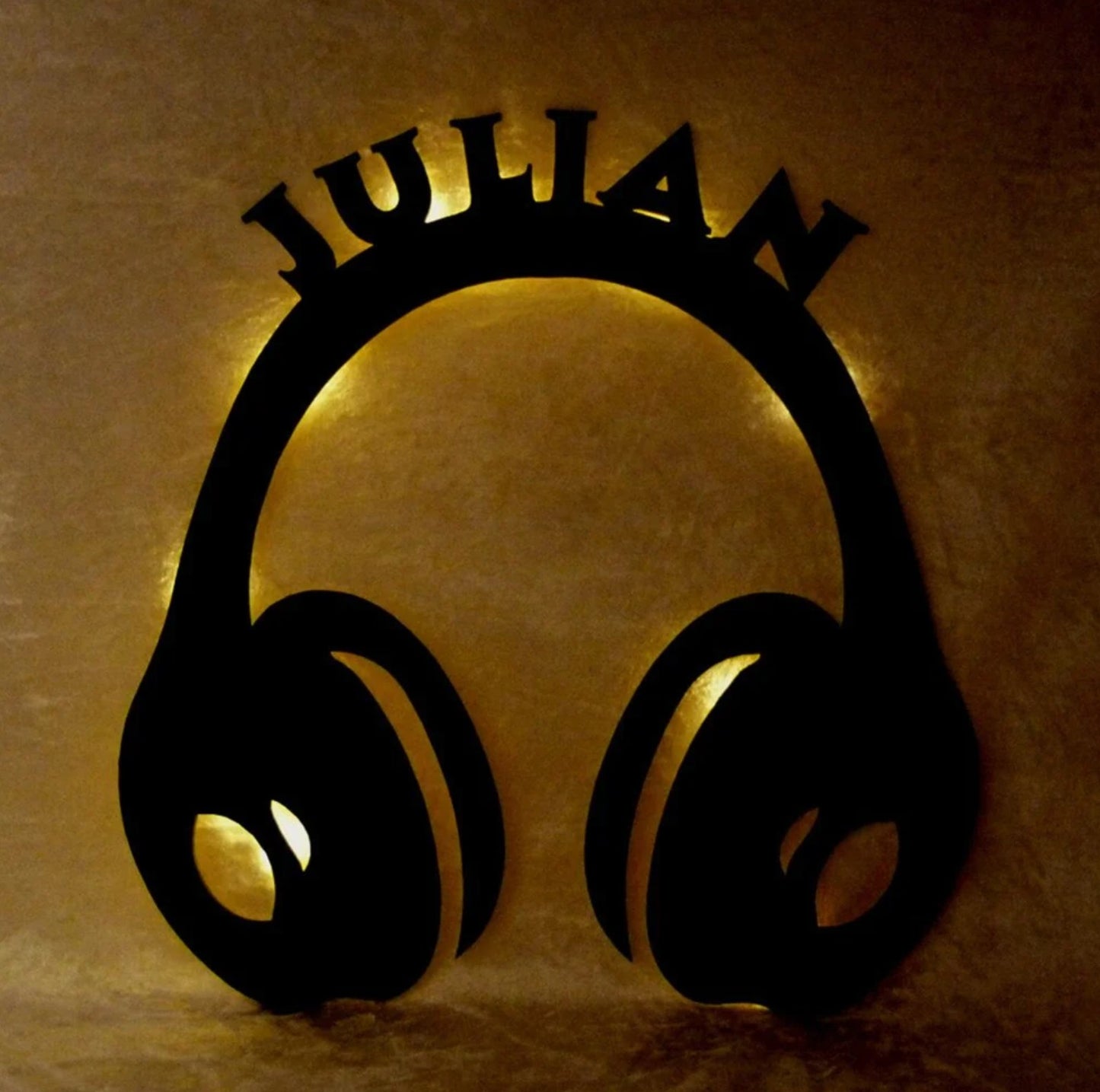 Personalisierbare Lampe Kopfhörer