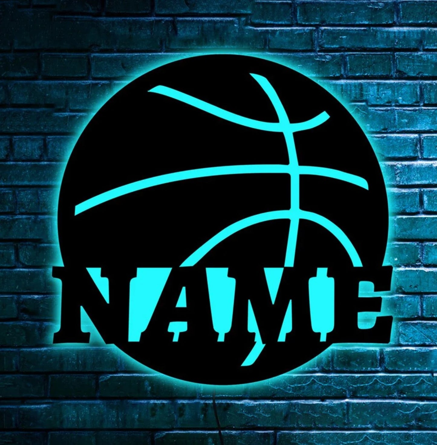 Personalisierbare Lampe Basketball 16 Farben