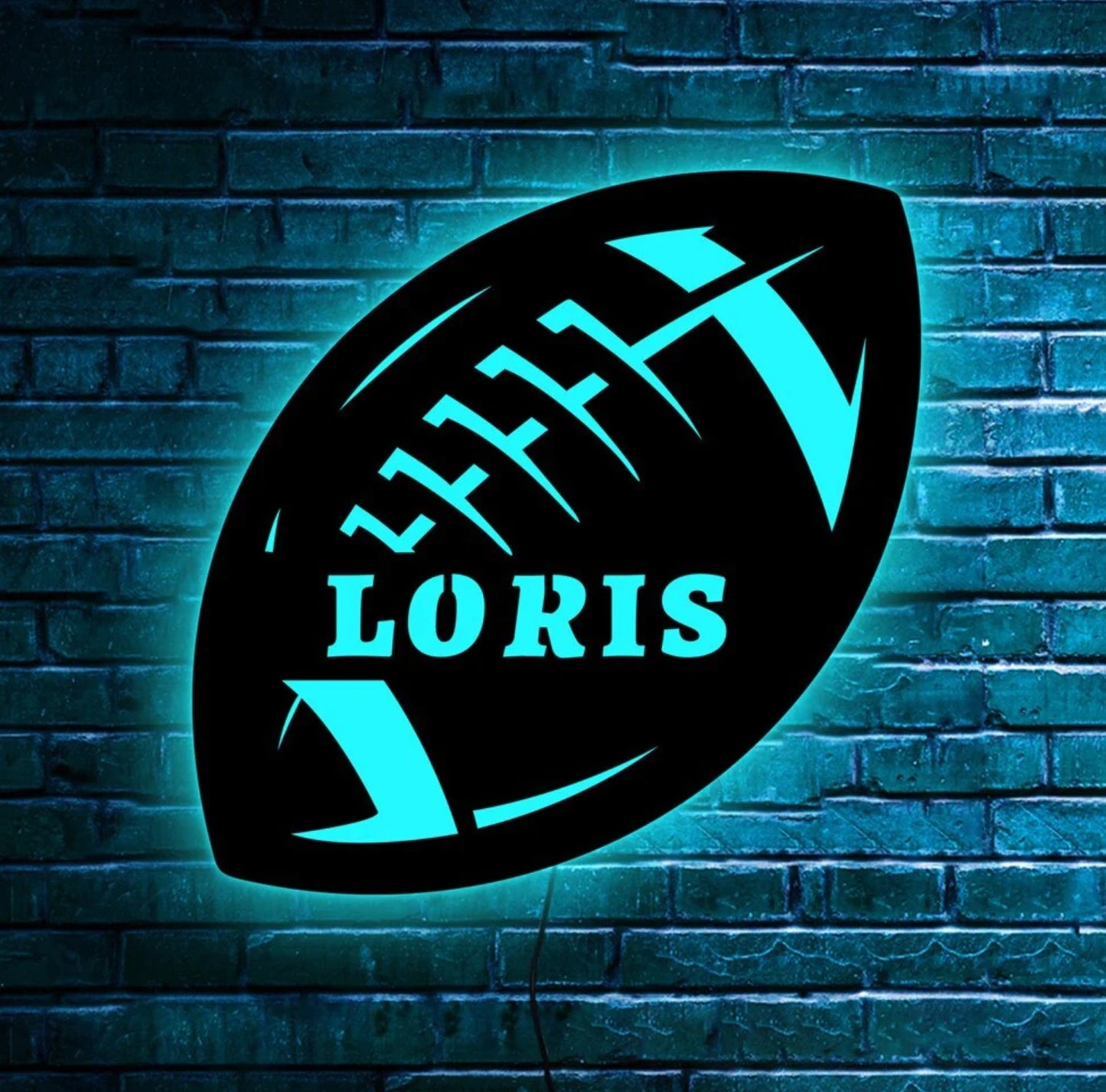 Personalisierbare Lampe American Football 16 Farben
