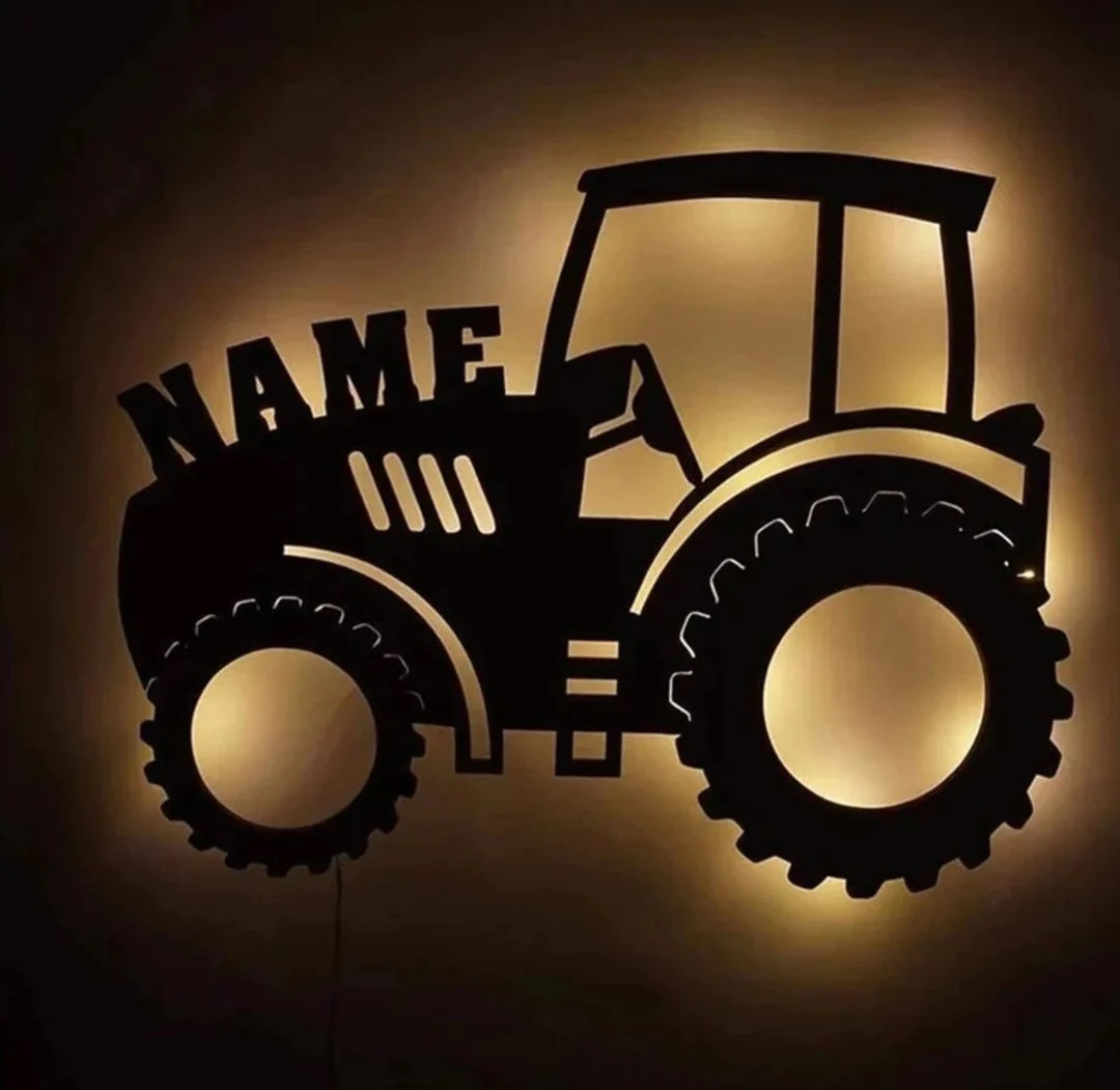 Personalisierbare Lampe Traktor