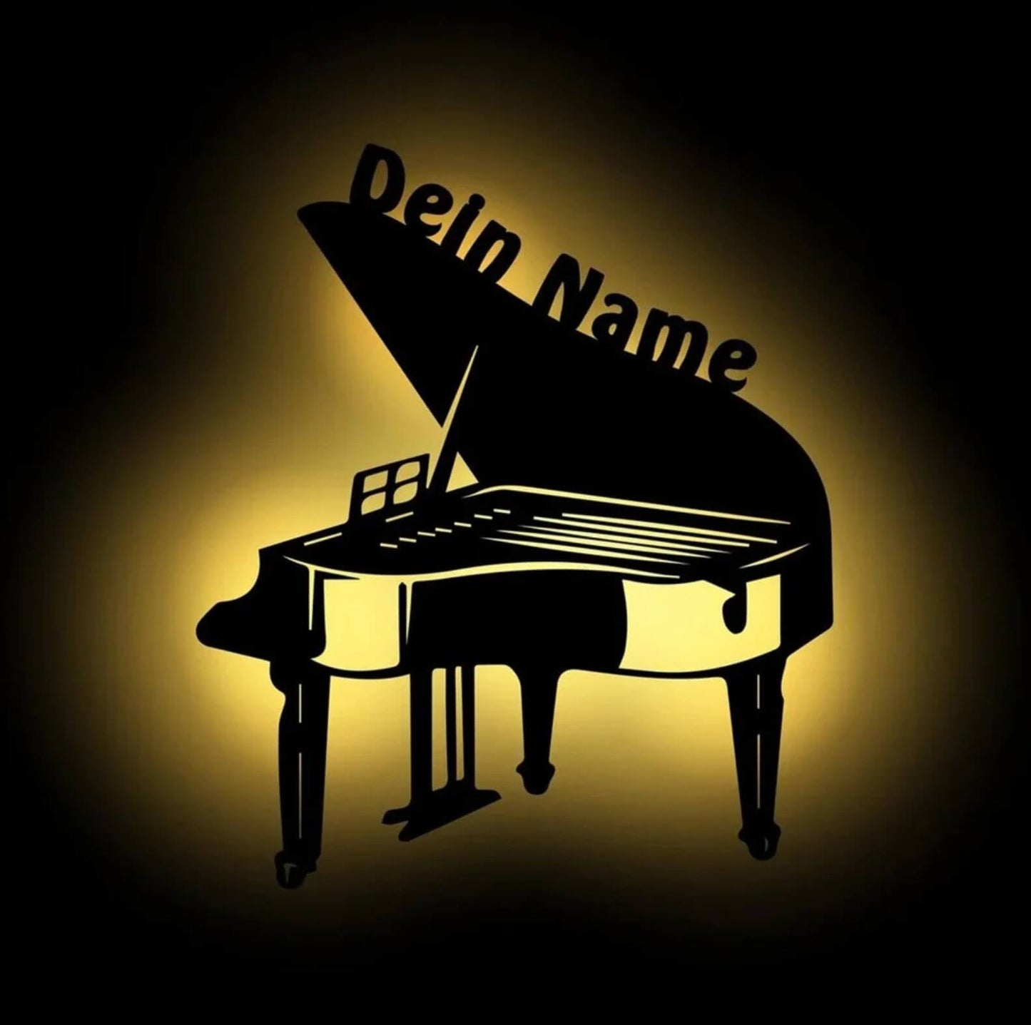 Personalisierbare Lampe Klavier