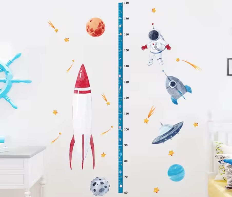 Rakete Astronaut Weltall Grössentabelle