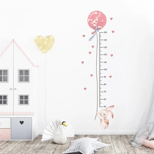 Hase mit Ballon rosa Grössentabelle
