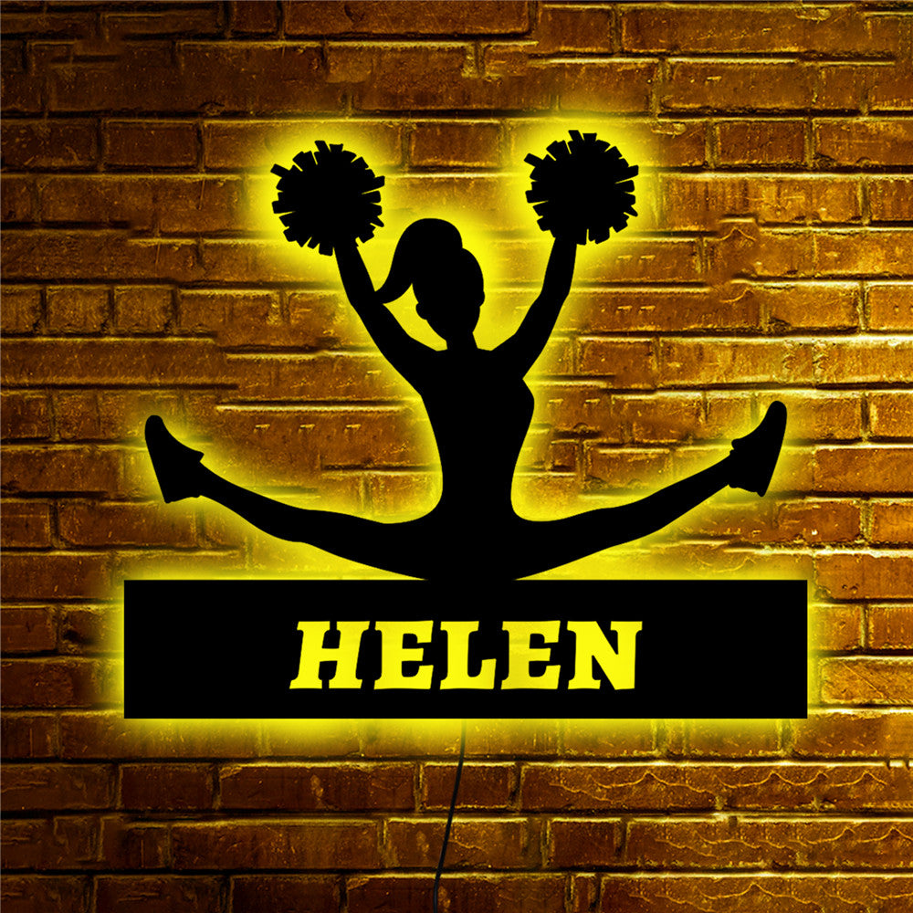 Personalisierte Lampe Cheerleader