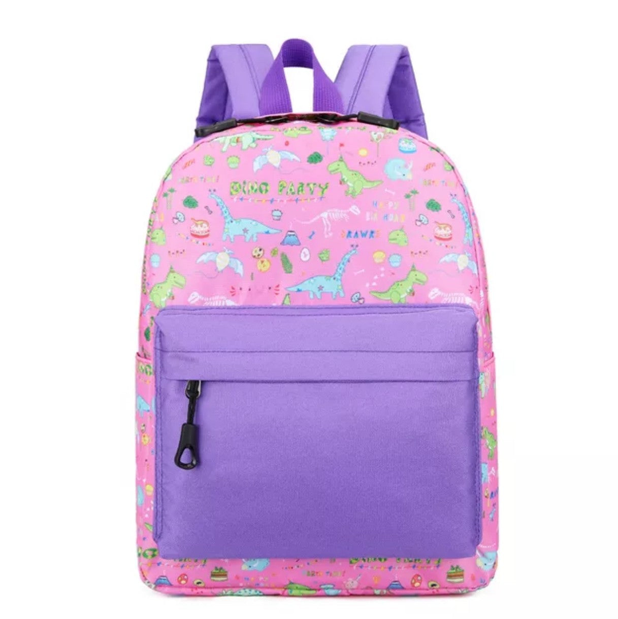 Schulrucksack personalisierbar bunte Dinosaurier