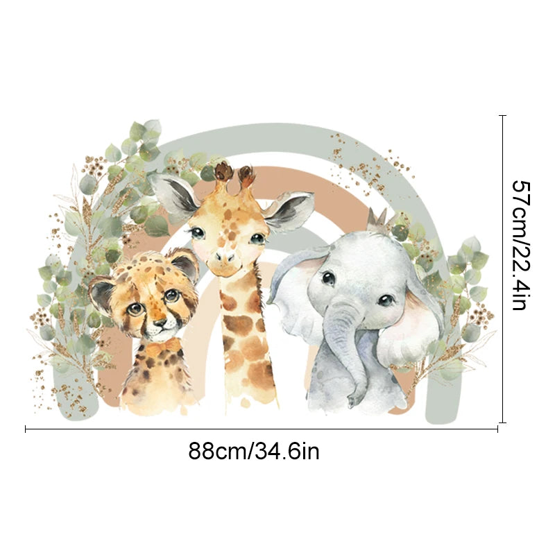 Safari Tiere Wandtattoo