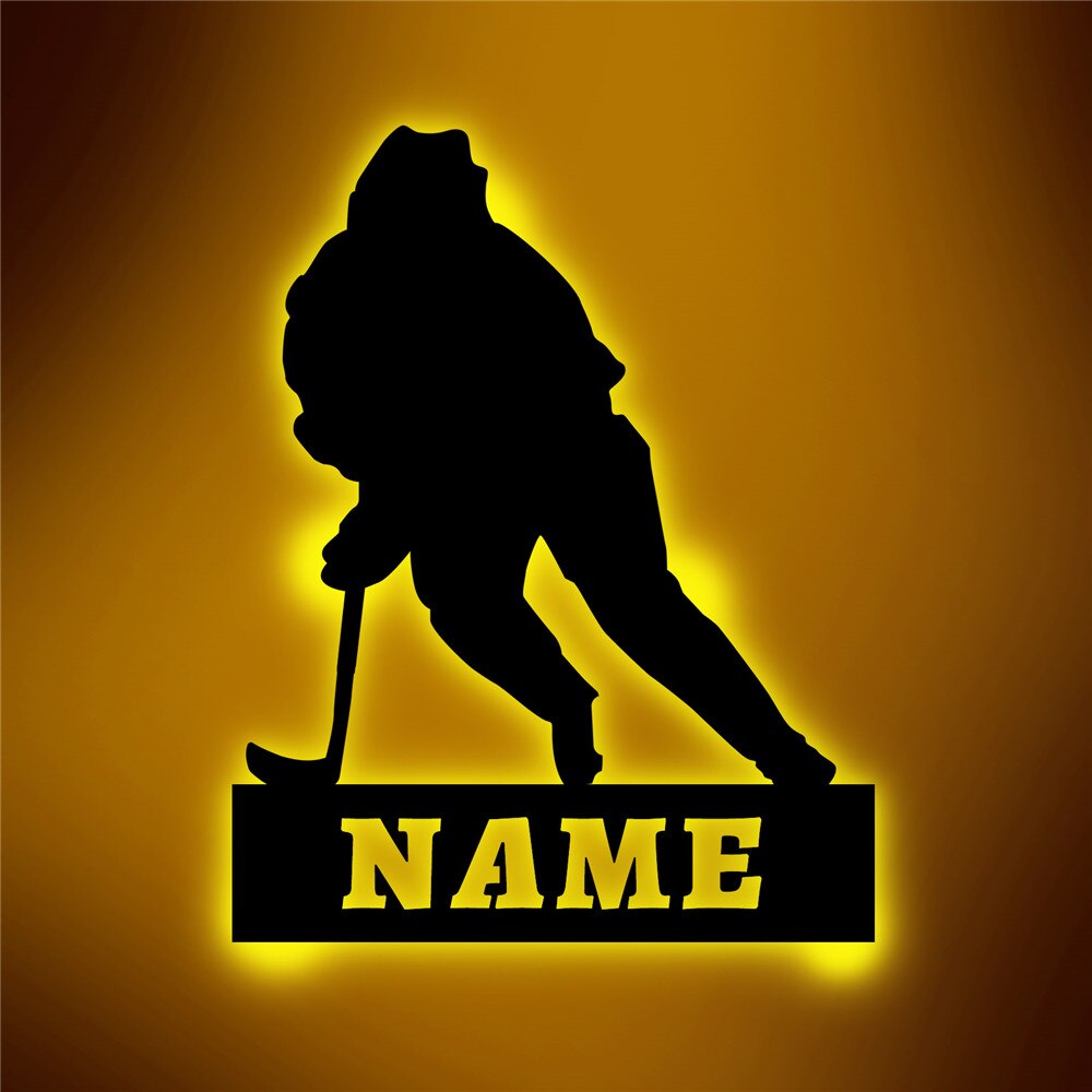 Personalisierte Lampe Eishockey (Damen und Herren)