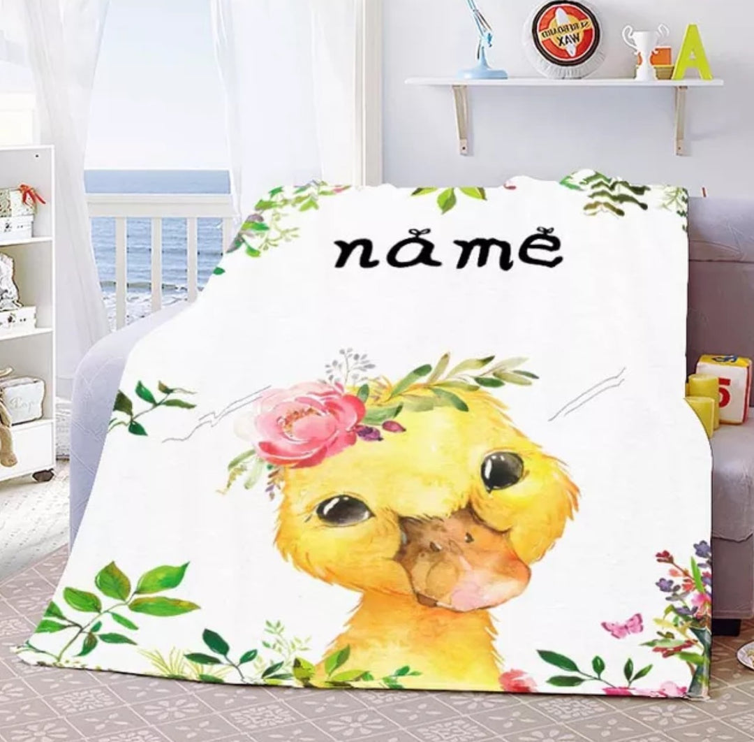 Namensdecke kleine Baby Ente