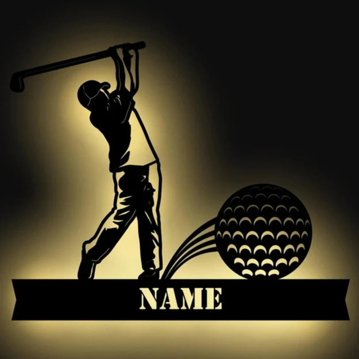 Personalisierbare Lampe Golf