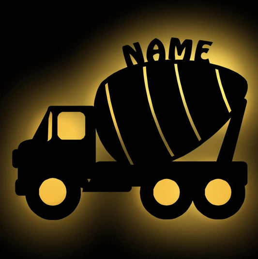 Personalisierbare Lampe Betonmischer