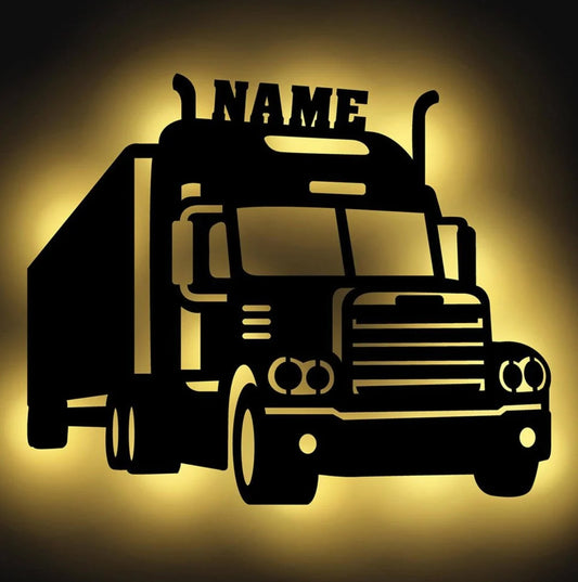 Personalisierbare Lampe US Truck