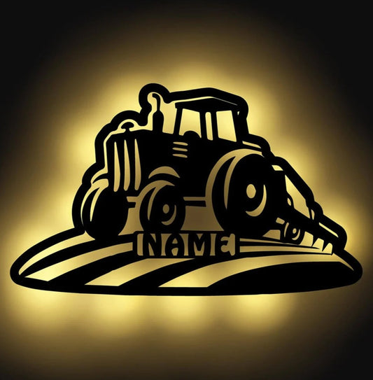 Personalisierbare Lampe Traktor