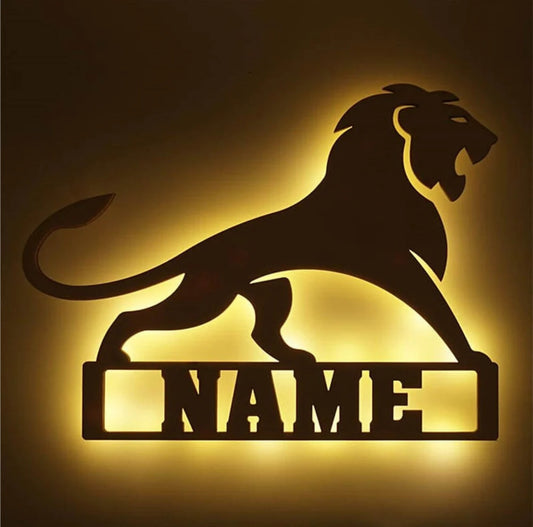 Personalisierbare Lampe Löwe