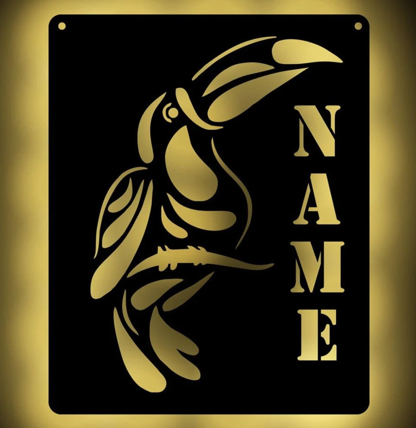Personalisierbare Lampe Tukan