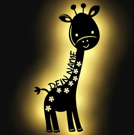 Personalisierbare Lampe Giraffe