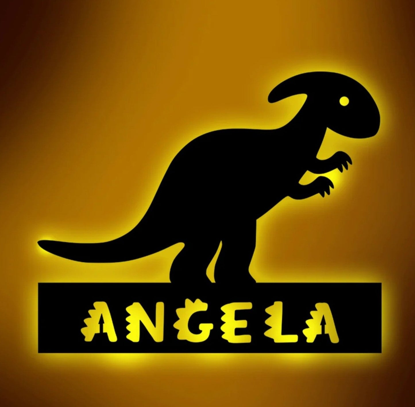 Personalisierbare Lampe Brontosaurus