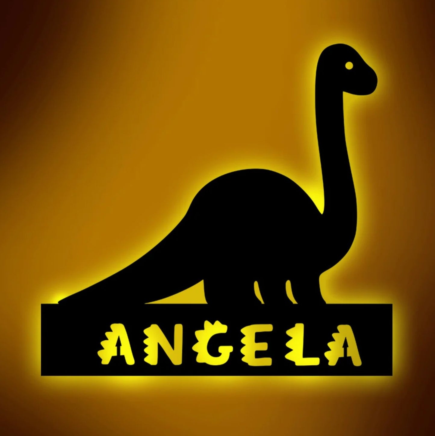 Personalisierbare Lampe Brachiosaurus