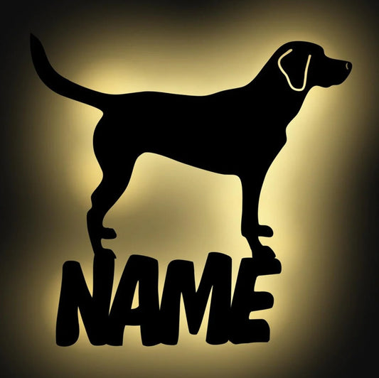 Personalisierbare Lampe Hund