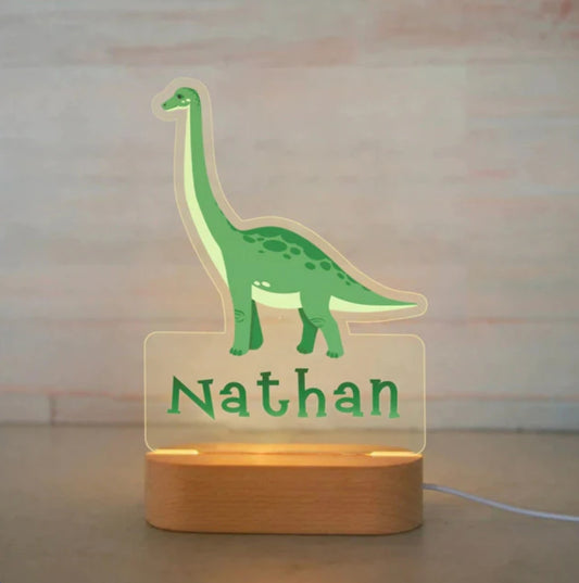 Personalisierbare Acryl Lampe Brachiosaurus