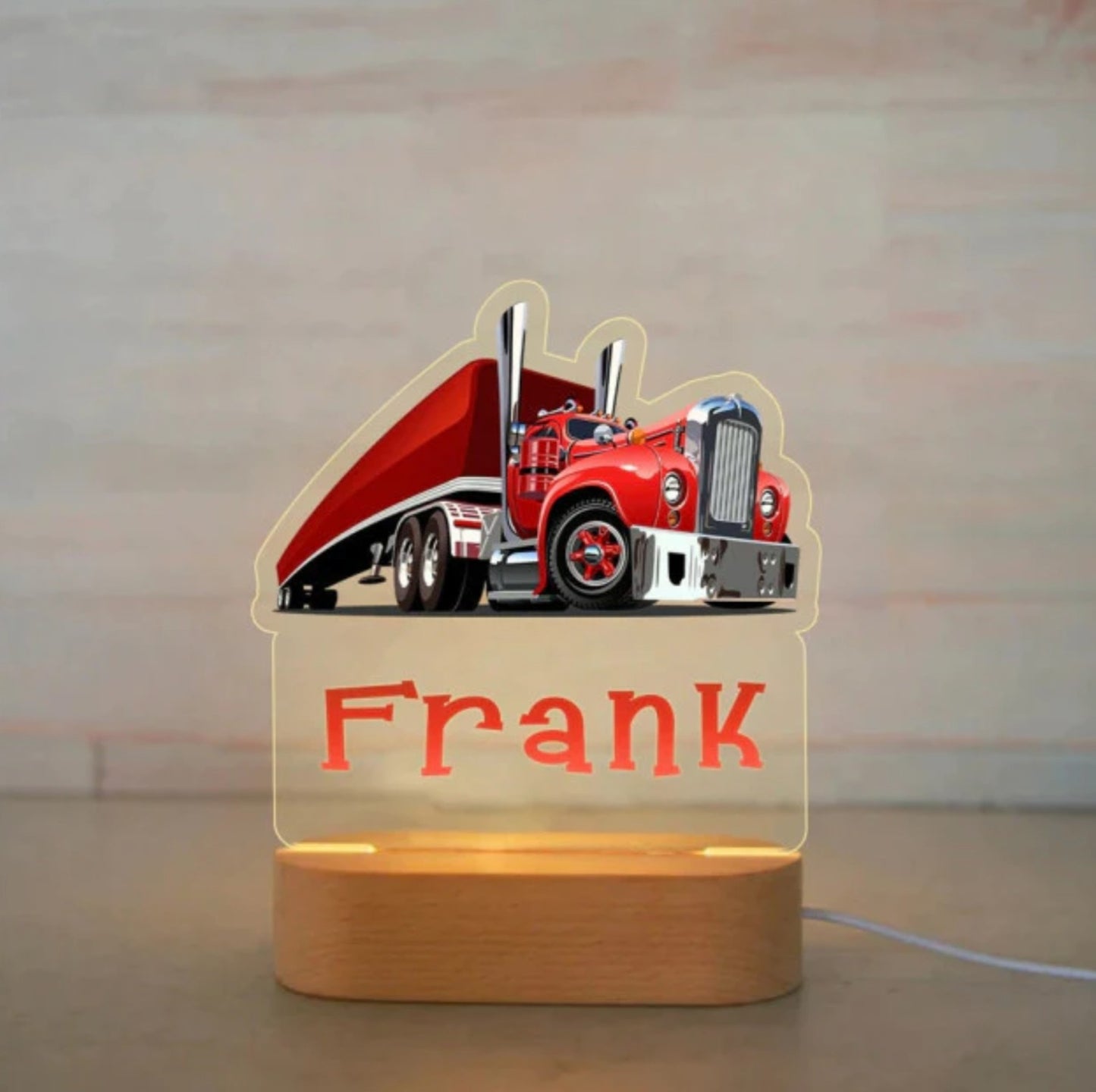 Personalisierbare Acryl Lampe US Truck