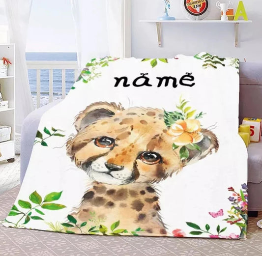 Namensdecke kleiner Baby Löwe