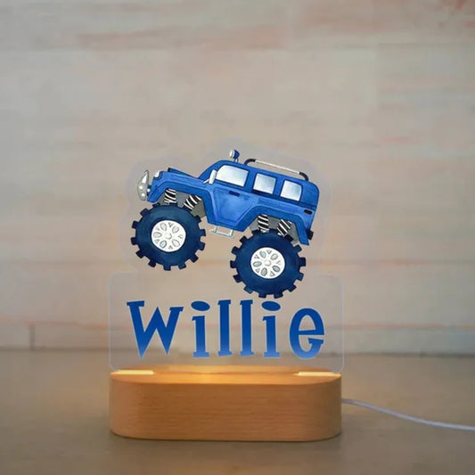Personalisierbare Acryl Lampe Monstertruck