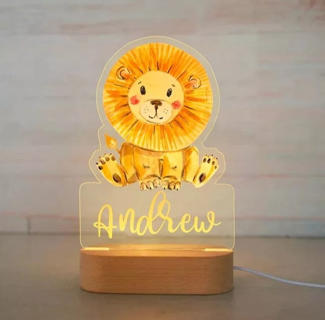 Personalisierbare Acryl Lampe Elefant
